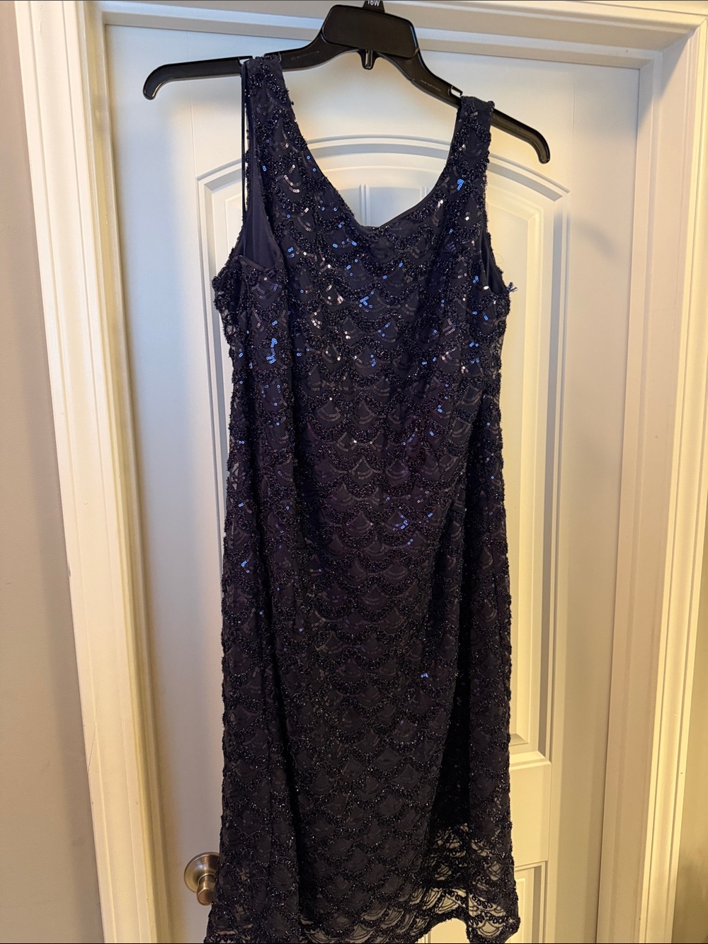 SD Collection Navy Blue Sequin Dress